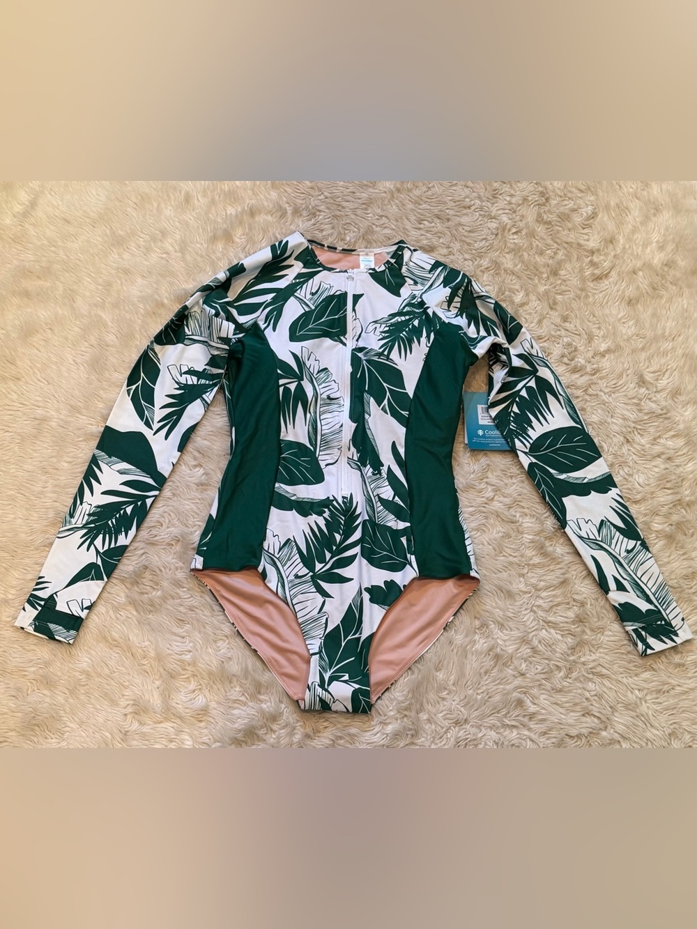 NWT Coolibar Escalante Women's Long Sleeve Swimsuit - Size Medium